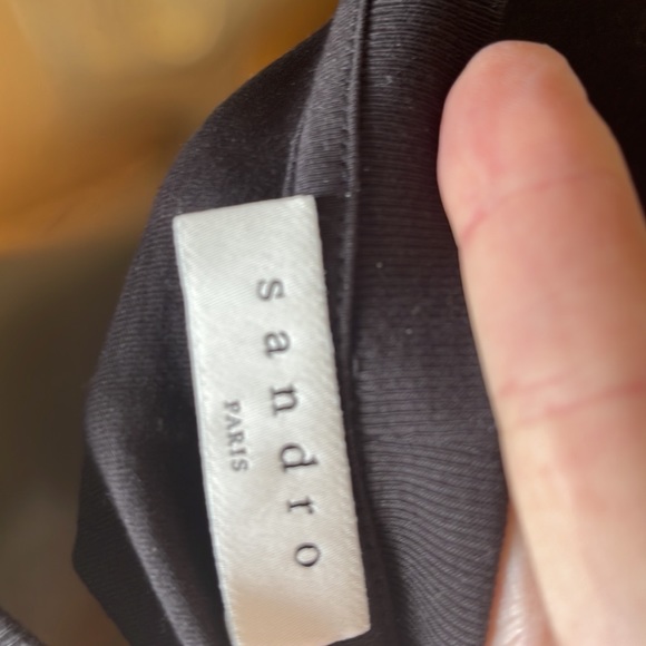 Sandro Silk and cotton scarf print tee - Picture 5 of 6